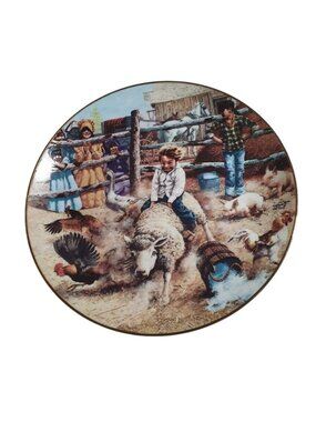 A Cowboys Downfall Don Crook Children Of American Frontier Plate Woodmere 1986